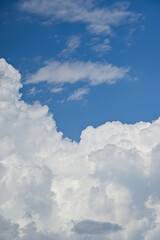 clouds in the blue sky