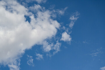 clouds in the blue sky