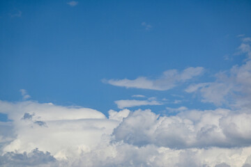 clouds in the blue sky