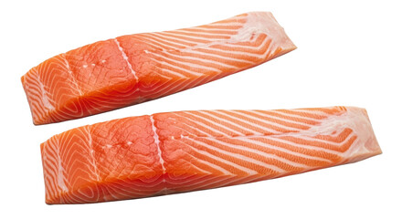 Isolated Salmon Fillets