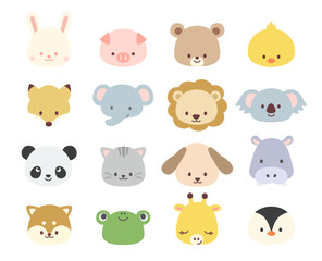 幼児向け　どうぶつキャラクターイラストセット © doko