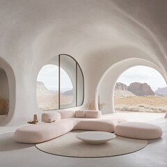 Desert Oasis Modern Living Room.