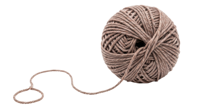 Isolated Ball Of Yarn