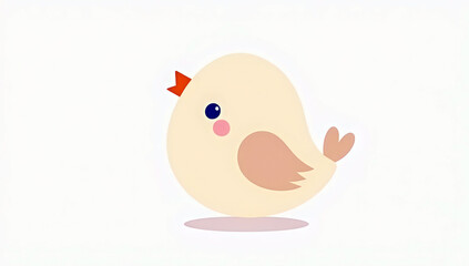 A charming cartoon bird character with bright colors, playful details, and an expressive, cheerful style. Designed with a cute and friendly appearance, this illustration is perfect for children’s book