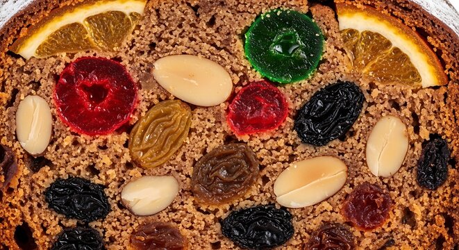 Delicious fruitcake cake dessert holiday baking christmas cake fruit nuts raisins orange candied homemade sweet 100 christmas day