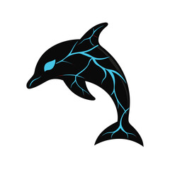 vector illustration of a dolphin