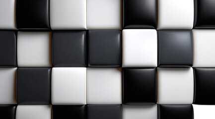 Checkered pattern of square tiles