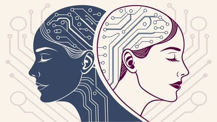 vector illustration of a woman