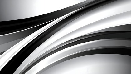 Abstract grayscale curves flowing, creating depth and contrast
