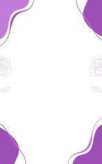 Elegant pastel notebook cover featuring abstract purple patterns with smooth textures and clean layout.