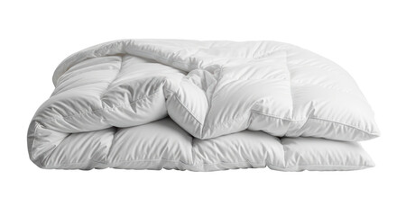 Isolated White Down Comforter Blanket