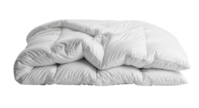 Isolated White Down Comforter Blanket