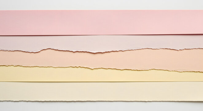 Delicate pastel hued paper layering with textures offering a modern aesthetic for artistic projects and creative