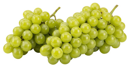 Isolated Green Grapes