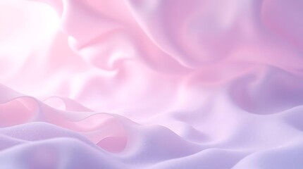 Elegant rippled pink and purple silk and satin fabric 3d cool waves creating a smooth and luxurious textile pattern backdrop.