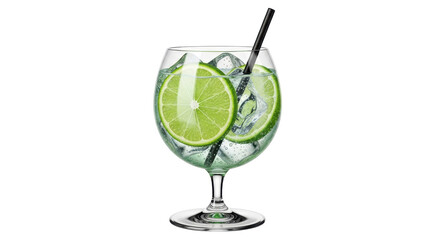 Isolated Lime Drink