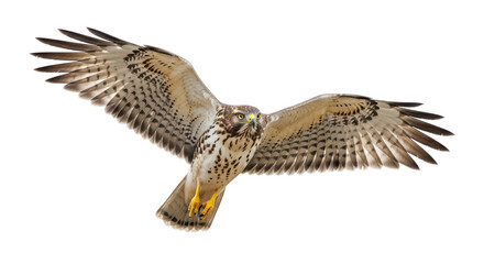 Isolated Bird of Prey Soaring