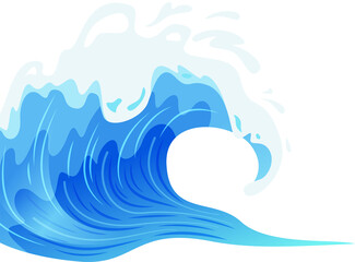 sea wave vector illustration