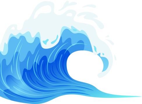 sea wave vector illustration