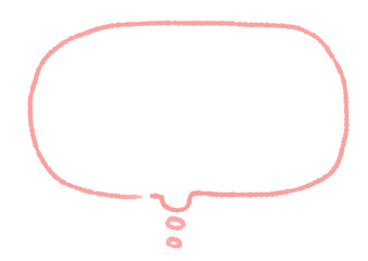 手描きの想像する時の吹き出し