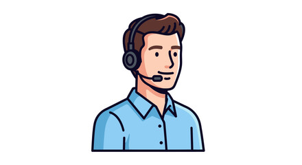 Fototapeta premium Dedicated Customer Support Representative Providing Excellent Assistance and Solutions with Professionalism and a Friendly Demeanor