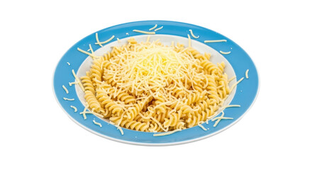 Isolated Pasta with Grated Cheese