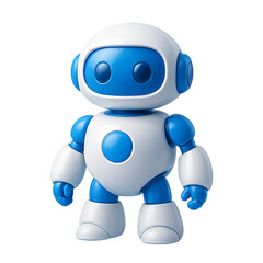Fototapeta premium Cute Robot AI Technology and Digital Innovation Isolated On Transparent Background
