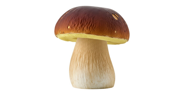 Isolated Boletus Mushroom