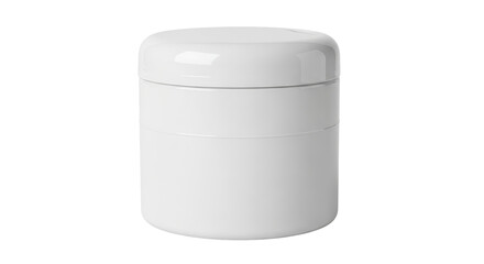 Isolated White Cosmetic Jar