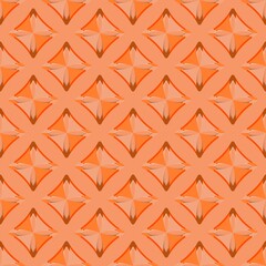 Geometric Orange Diamond Pattern