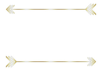Elegant Gold Text Frame on Transparent Background for Invitations, Certificates, and Presentations