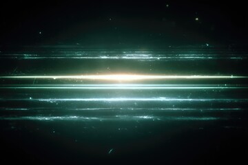 Abstract digital art with teal and light streaks