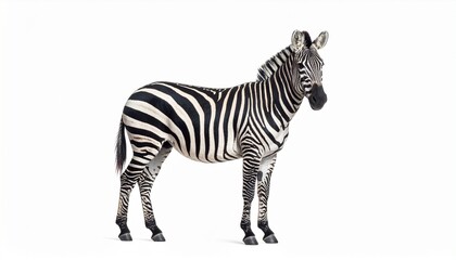 zebra isolated on white