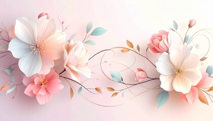 Naklejka premium Floral Harmony