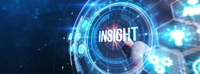 INSIGHT inscription, successful business concept. Business, Technology, Internet and network concept.