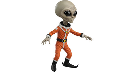 Isolated Alien Character