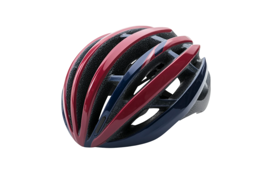 Sport bicycle helmet isolated on transparent background
