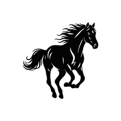 Majestic Gallop A Dynamic Horse Illustration Capturing Power and Freedom in Motion