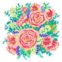 Orange flower bouquet