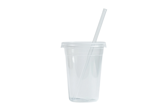 Empty plastic jerry isolated on transparent background