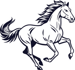Obraz premium Galloping Horse Vector