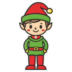 christmas elf, elf, christmas, festival, vector, transparent background, xmas, isolated, december, season, celebration, icon, leprechaun