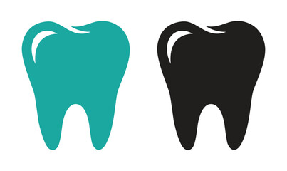 Tooth logo vector illustration, dental hygiene and care symbol, perfect for a dental clinic logo, tooth health, and dentistry-related branding