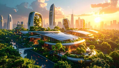 Naklejka premium Sustainable Energy Vision