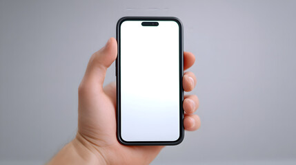 Minimal clean smartphone mockup template