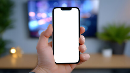 Minimal clean smartphone mockup template