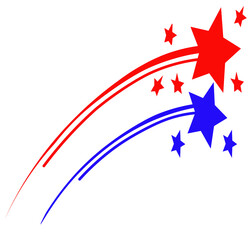 abstract background with stars on white background