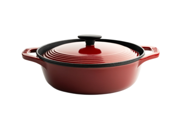 Cooking cast iron skillet isolated on transparent background
