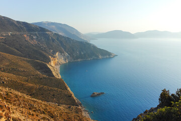 Fototapeta premium Amazing view of Myrtos Beach, Cephalonia, Greece