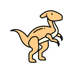 Cute Dinosaur Vector Icons Collection Illustration